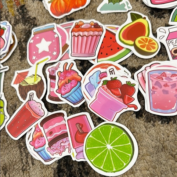 Vibrant Fruit and Drink Sticker Set - Picture 2 of 6